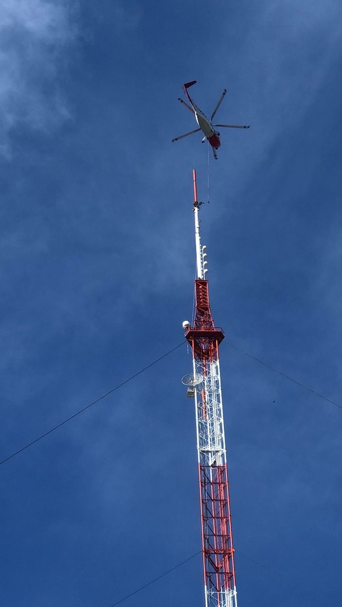 Reinforcing and Antenna Replacement for 264m Guyed Mast – Turris Group